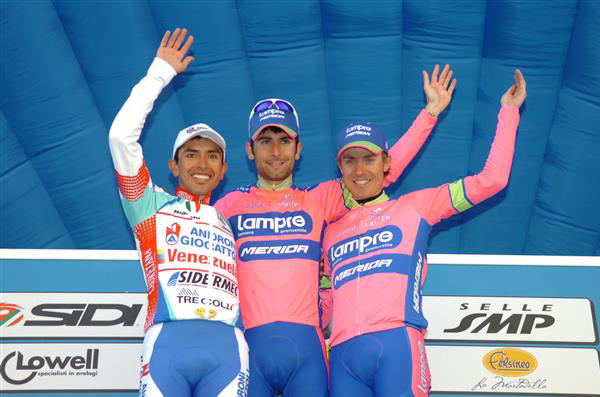 The day's podium